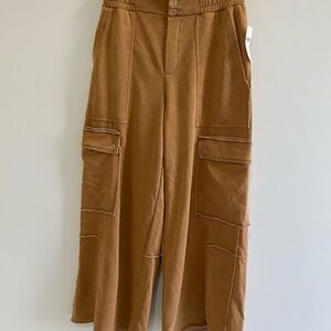 Anthropologie Daily Practice Cinnamon Brown Cargo Joggers